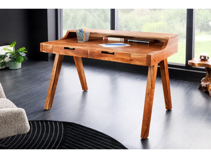 Bureau Davenport MONSOON 100 cm – Bois d’Acacia Massif
