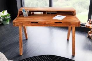 Bureau Davenport MONSOON 100 cm – Bois d’Acacia Massif 2