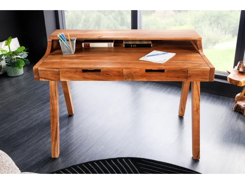 Bureau Davenport MONSOON 100 cm – Bois d’Acacia Massif