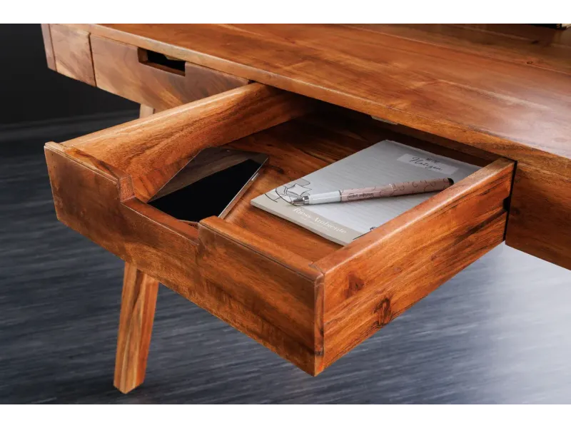 Bureau Davenport MONSOON 100 cm – Bois d’Acacia Massif