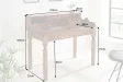 Bureau design de 115cm en bois massif naturel Secrétaire |adeniahome.com
