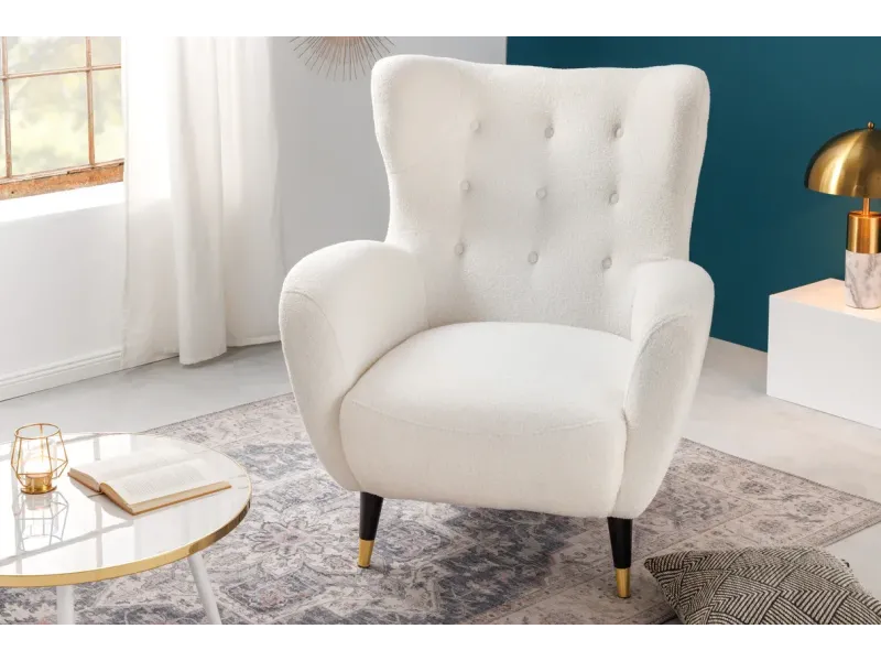 Fauteuil à bascule design scandinave coloris bleu claire Fauteuil |...