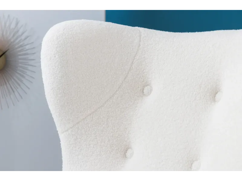 Fauteuil à bascule design scandinave coloris bleu claire Fauteuil |...