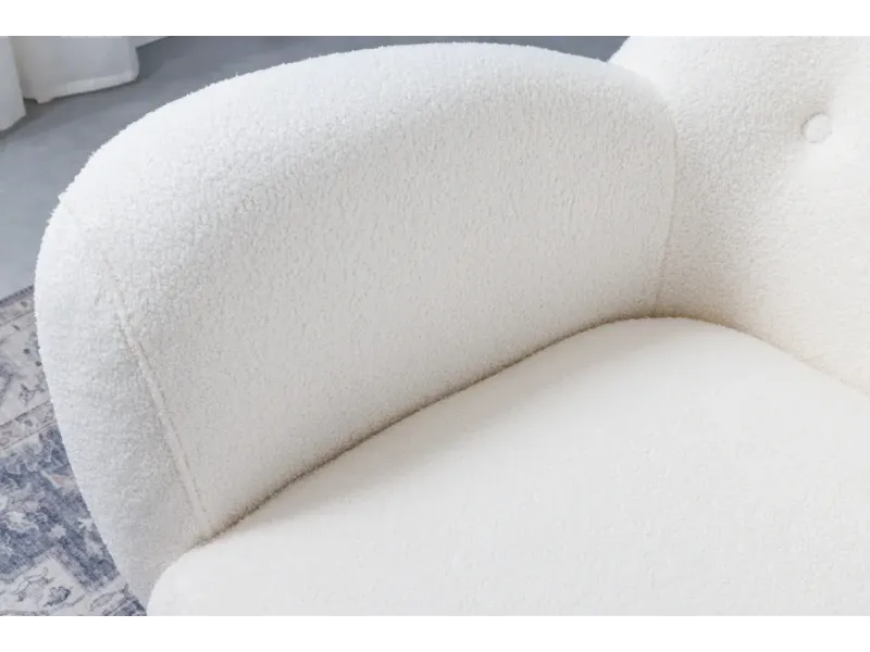 Fauteuil à bascule design scandinave coloris bleu claire Fauteuil |...