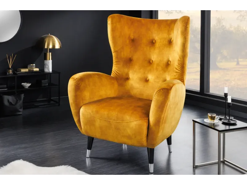 Fauteuil à bascule design scandinave coloris bleu claire Fauteuil |...