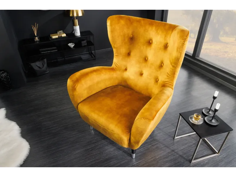 Fauteuil à bascule design scandinave coloris bleu claire Fauteuil |...