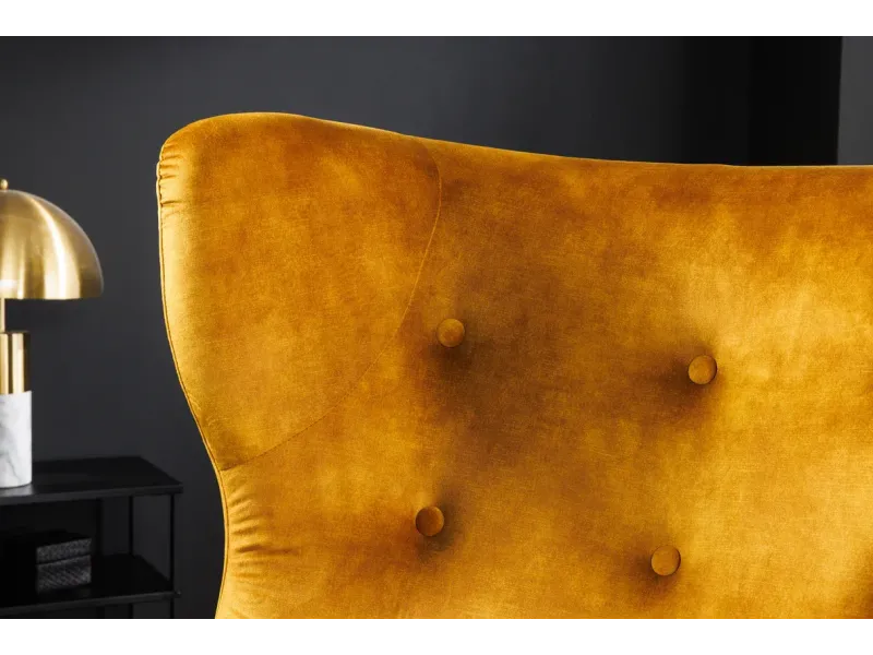 Fauteuil à bascule design scandinave coloris bleu claire Fauteuil |...