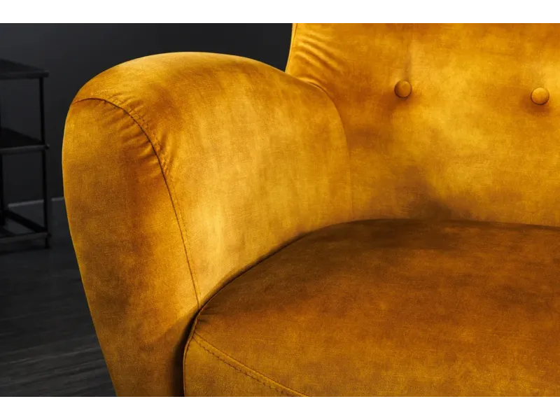 Fauteuil à bascule design scandinave coloris bleu claire Fauteuil |...