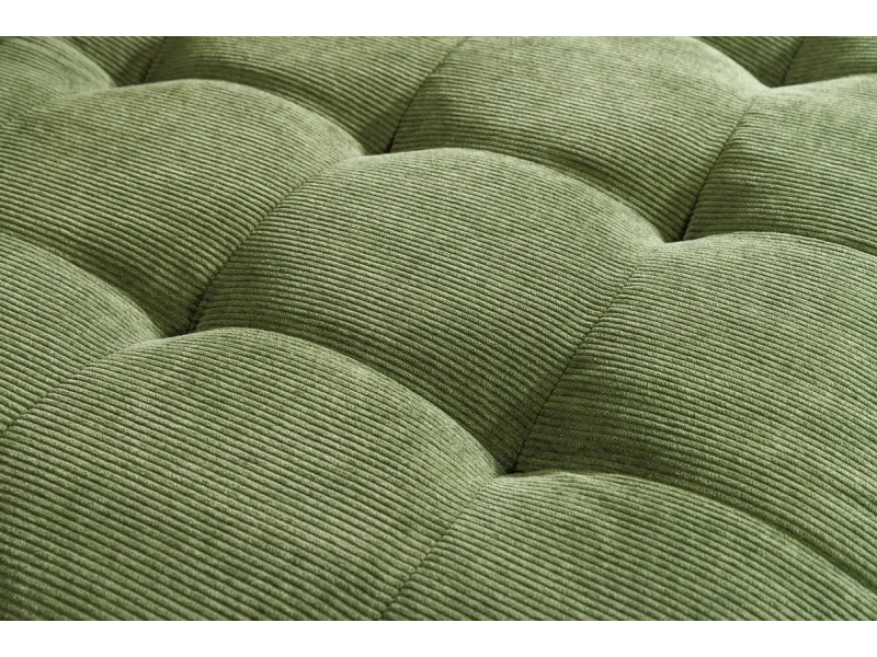 Canapé d'angle en velours coloris gris pas cher