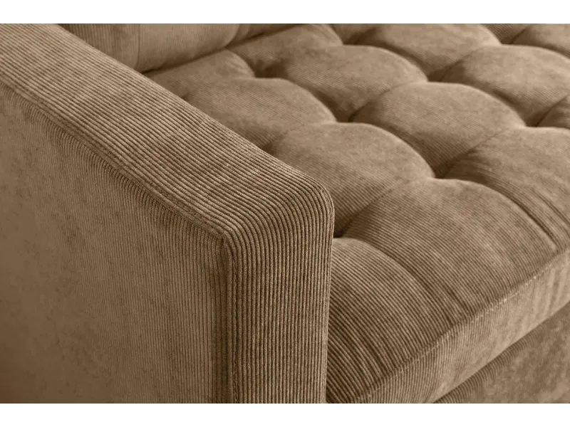 Canapé d'angle en velours coloris gris pas cher