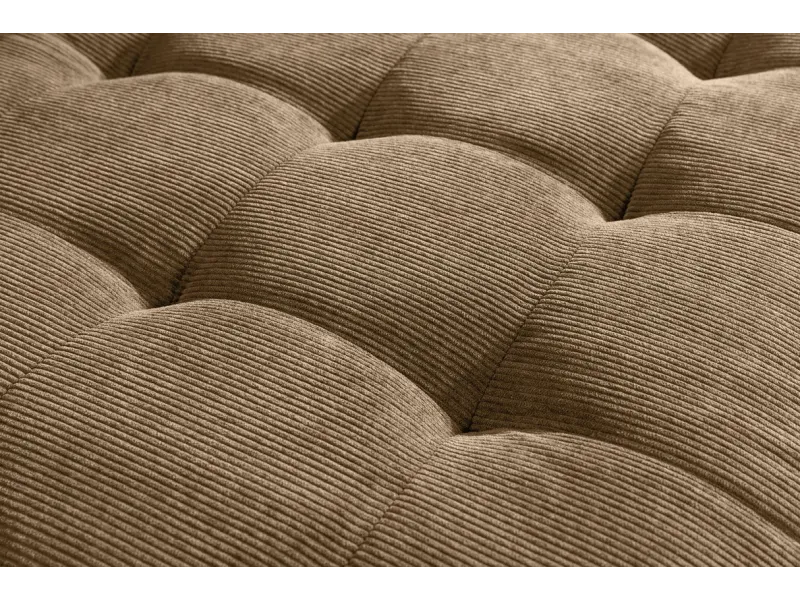 Canapé d'angle en velours coloris gris pas cher