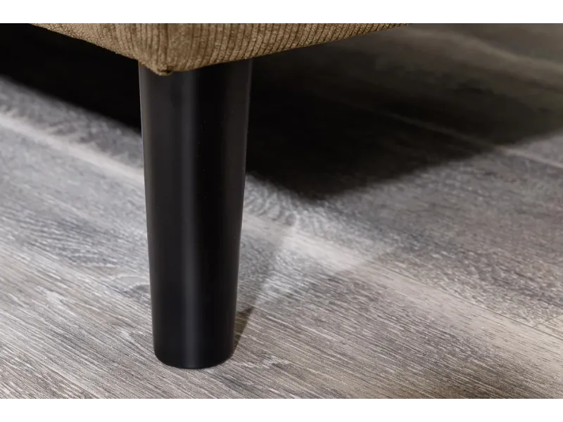 Canapé d'angle en velours coloris gris pas cher