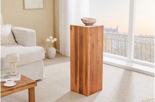 Pilier décoratif COLUMNA 75 cm – Acacia marron naturel 2