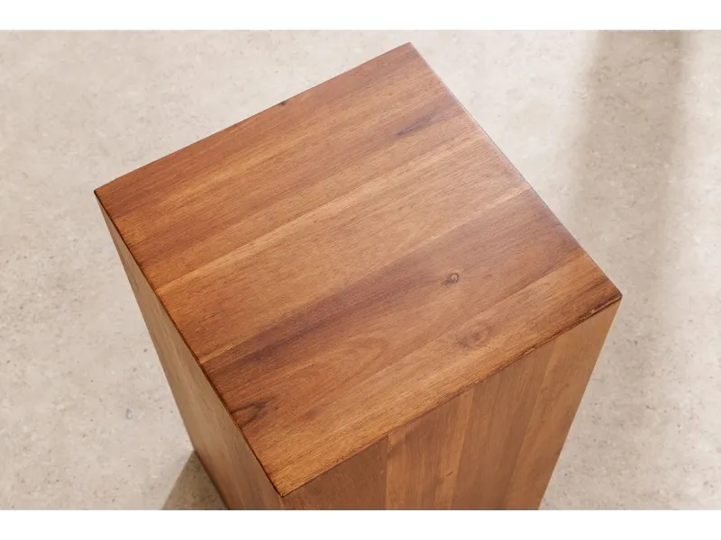 Pilier décoratif COLUMNA 75 cm – Acacia marron naturel