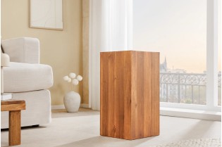 Pilier décoratif COLUMNA 50 cm – Acacia marron naturel