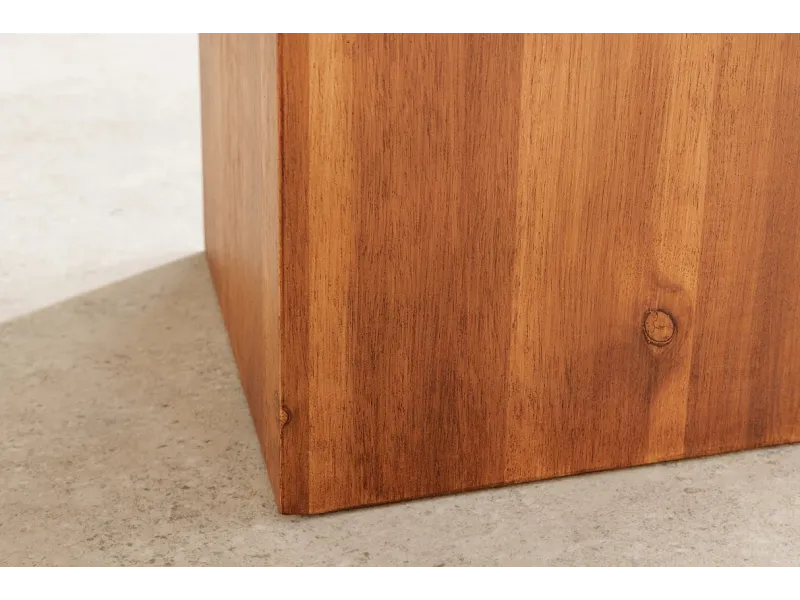 Pilier décoratif COLUMNA 50 cm – Acacia marron naturel