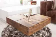 Table basse contemporaine |Table basse 60 cm en bois d'acacia color...