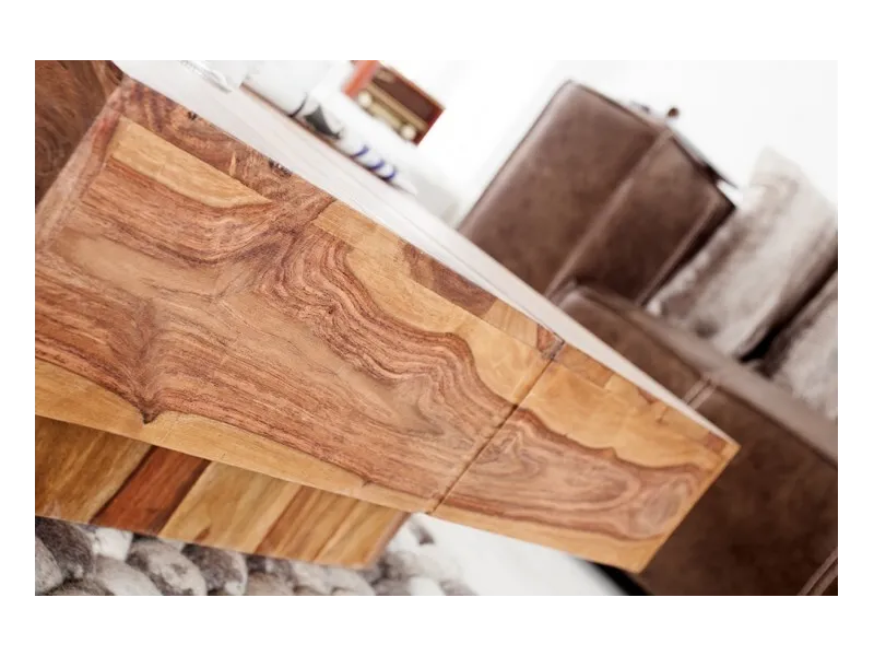 Table basse contemporaine |Table basse 60 cm en bois d'acacia color...