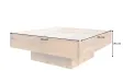 Table basse contemporaine |Table basse 60 cm en bois d'acacia color...