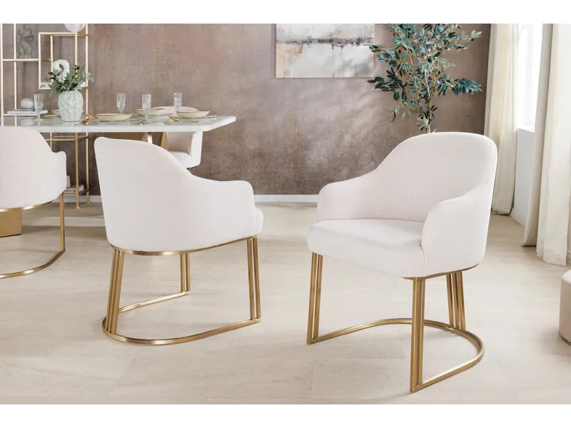 Fauteuil baroque en velours gris style capitonné Chaises de salle à...