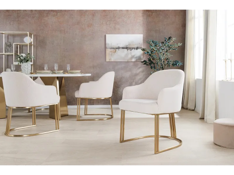 Fauteuil baroque en velours gris style capitonné Chaises de salle à...