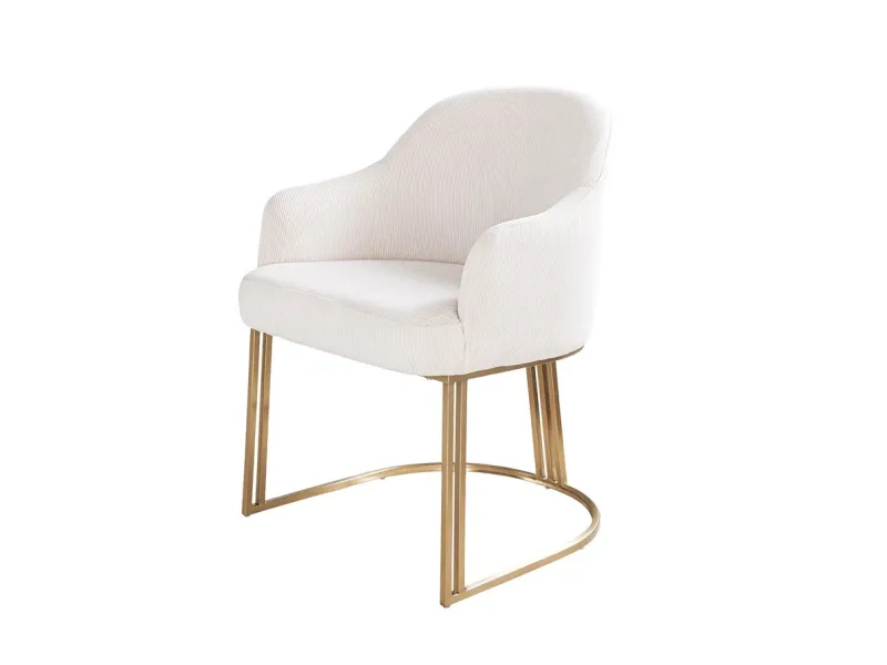 Fauteuil baroque en velours gris style capitonné Chaises de salle à...