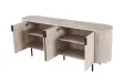 "Buffet Lagos 200 cm – Profitez d'un Grand Rangement Design et Pratique"| Bois Foncé Chic