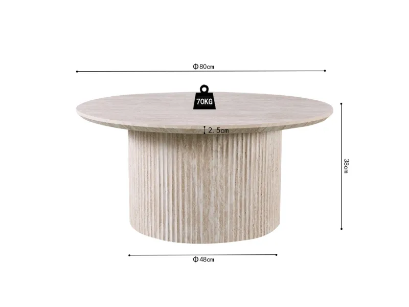 Table basse contemporaine |Table basse avec 6 poufs encastrable, ve...