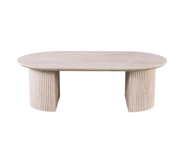 Table basse contemporaine |Table basse avec 6 poufs encastrable, ve...