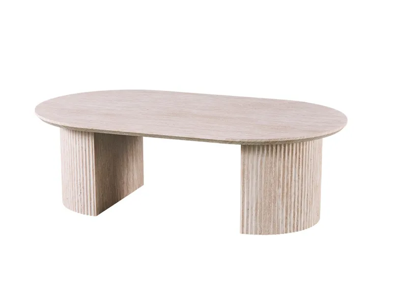 Table basse contemporaine |Table basse avec 6 poufs encastrable, ve...