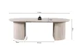 Table basse contemporaine |Table basse avec 6 poufs encastrable, ve...