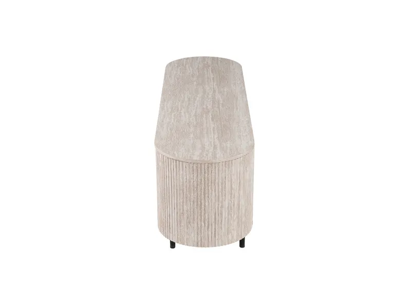 Meuble TV design |Meuble TV/HIFI blanc laqué, 2 tiroirs |adeniahome.com