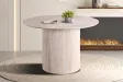 Table LAGOS 120 cm Ronde – Décor Travertin Beige