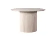 Table LAGOS 120 cm Ronde – Décor Travertin Beige