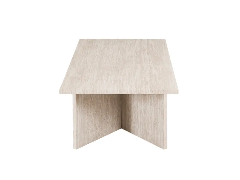 Table basse contemporaine |Table basse avec 6 poufs encastrable, ve...