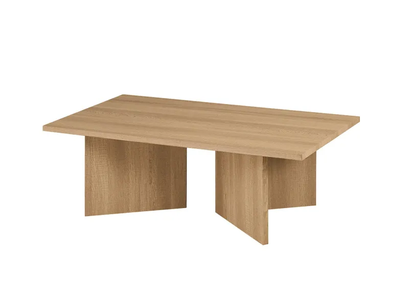 Table basse contemporaine |Table basse avec 6 poufs encastrable, ve...