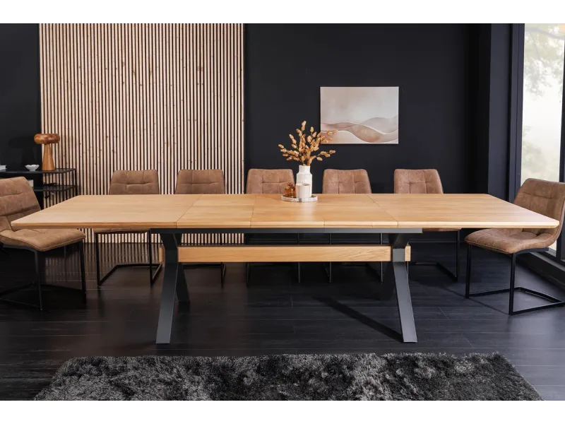 Table extensible GIANT 180–300 cm chêne naturel | Adenia Home