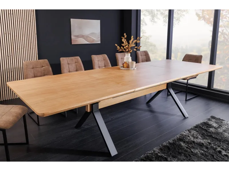 Table extensible GIANT 180–300 cm chêne naturel | Adenia Home
