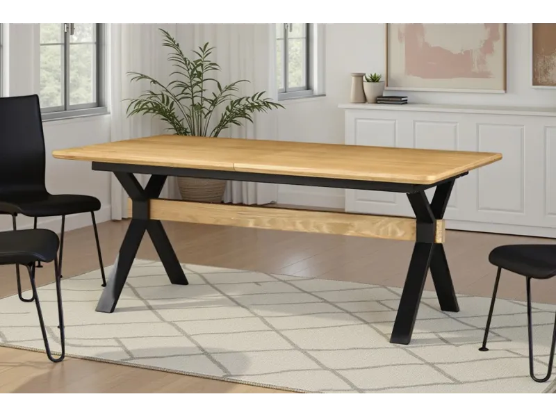 Table extensible GIANT 180–300 cm chêne naturel | Adenia Home