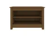 Banc à chaussures Marron miel 70x38x45,5 cm Pin massif