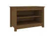 Banc à chaussures Marron miel 70x38x45,5 cm Pin massif