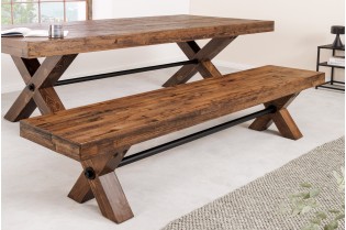 Banc industriel GOLIATH 180 cm pin naturel | Adenia Home