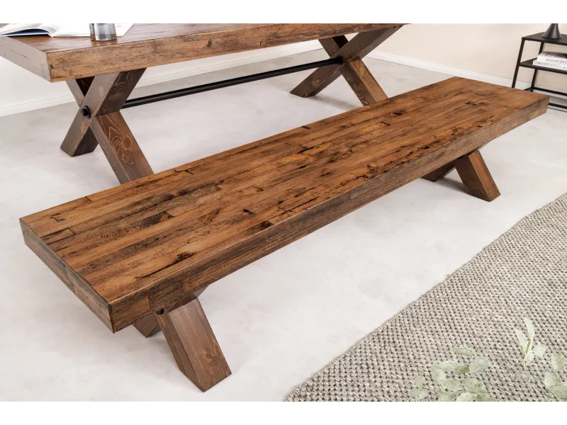 Banc industriel GOLIATH 180 cm pin naturel | Adenia Home