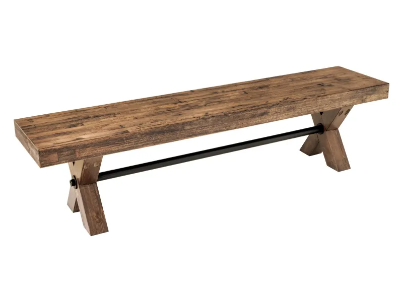 Banc industriel GOLIATH 180 cm pin naturel | Adenia Home