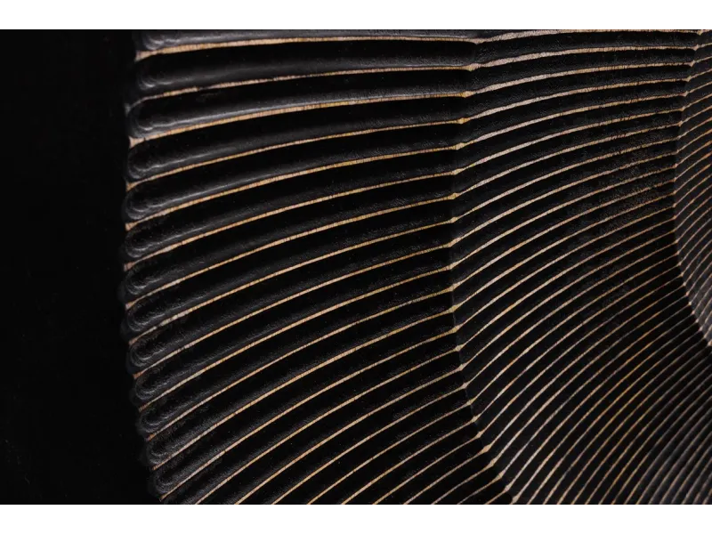 Buffet design minimale en bois massif coloris naturelle 165cm pas cher