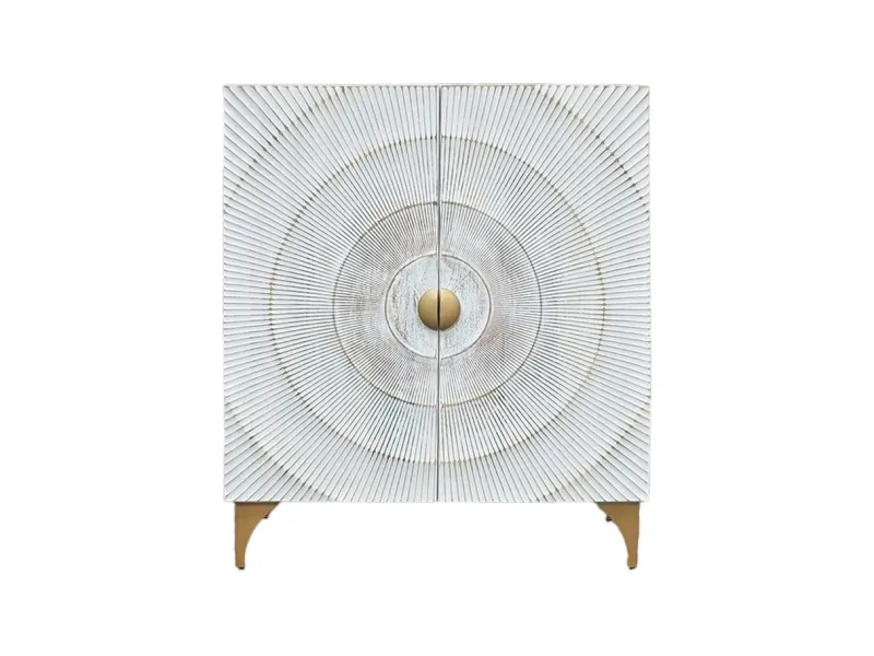 Buffet en bois massif coloris marron 165cm pas cher