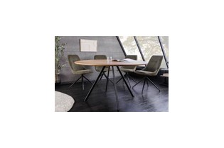Table ronde ATELIER 120 cm chêne naturel | Adenia Home 2