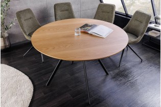 Table ronde ATELIER 120 cm chêne naturel | Adenia Home