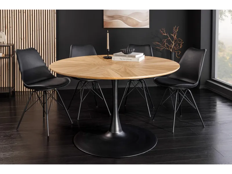 Table ronde ATELIER 120 cm chêne naturel | Adenia Home