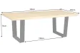 Table ZEUS 210 cm chêne naturel U métal noir | Adenia Home